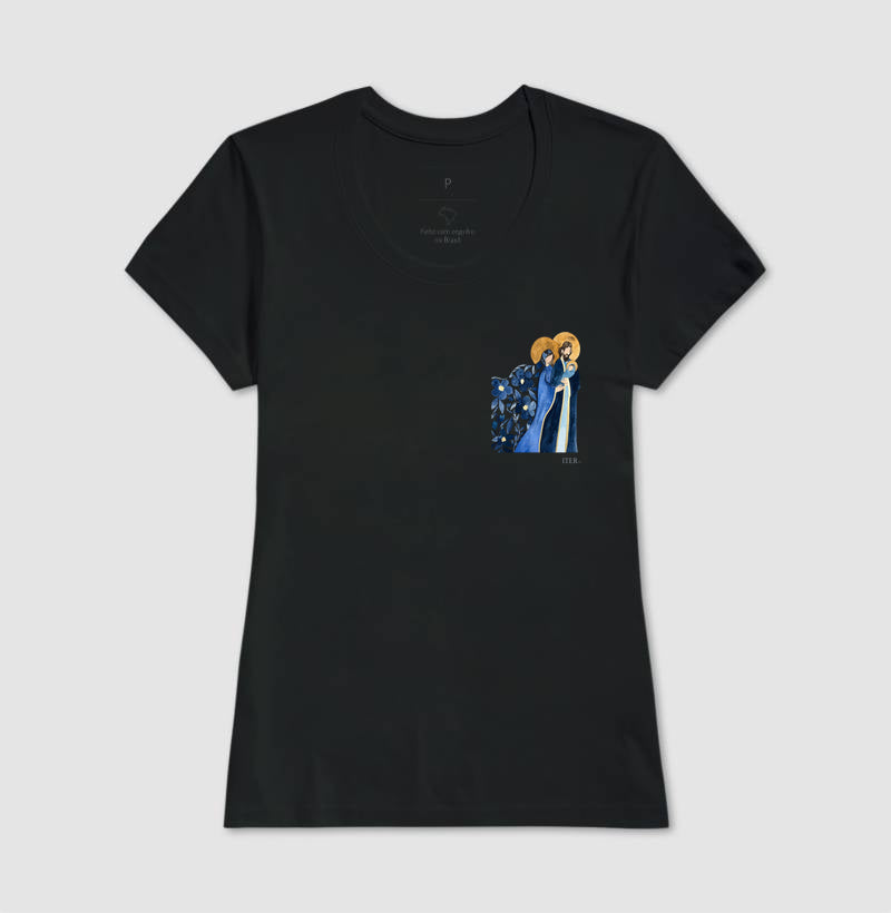Sagrada Família - Aquarela azul bolso