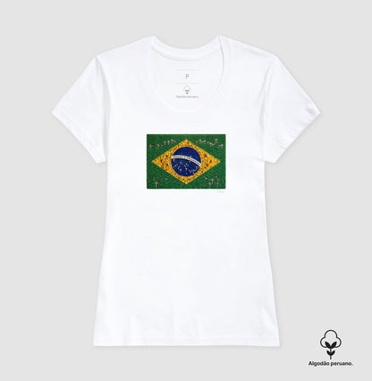 Oração e progresso - Bandeira de terço - Premium