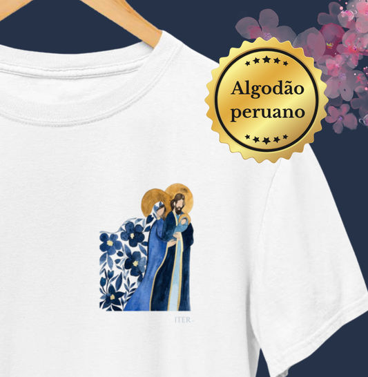 Sagrada Família - Aquarela azul bolso