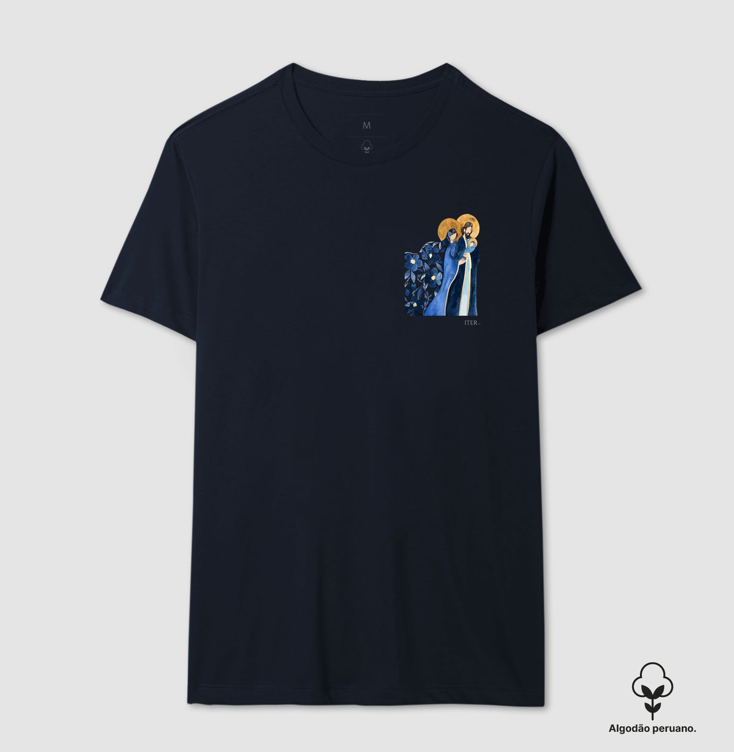 Sagrada Família - Aquarela azul bolso