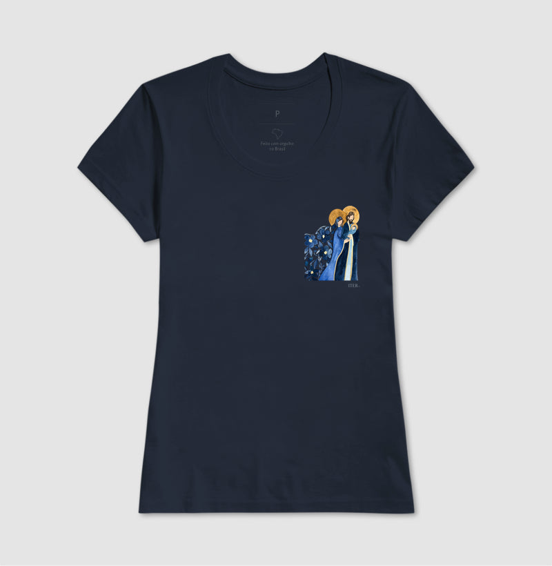 Sagrada Família - Aquarela azul bolso