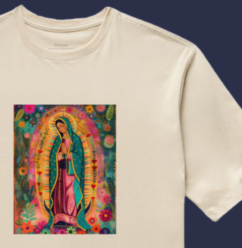 Oversized - Guadalupe em flores
