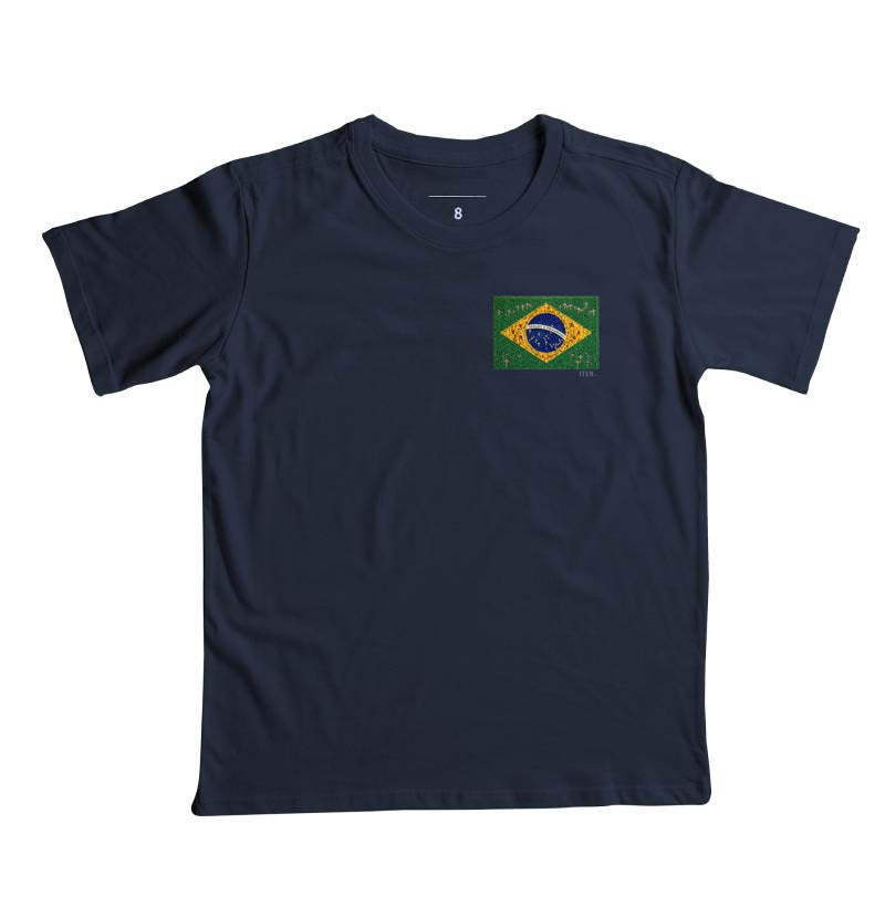 Infantil - Oração e progresso - Bandeira de terço, bolso