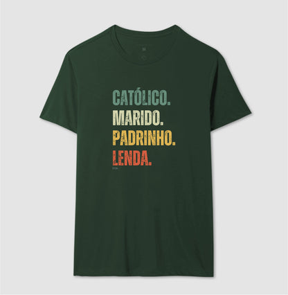 Católico. Marido. Padrinho. Lenda.
