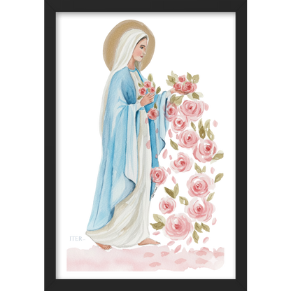 Quadro Caixa - N. Senhora das Graças | Aquarela