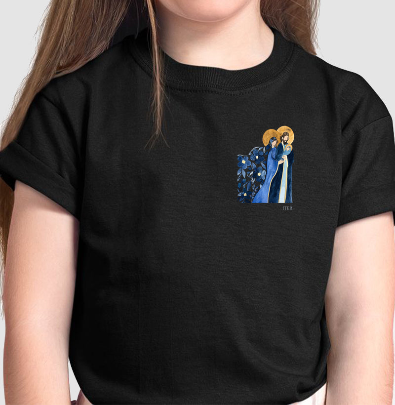 Infantil - Sagrada Família - Aquarela azul bolso
