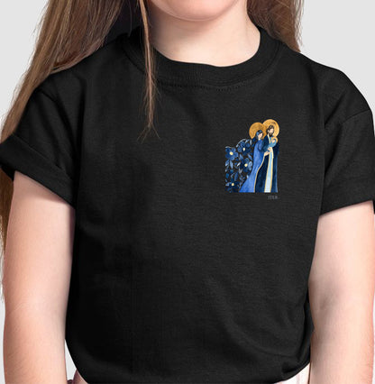 Infantil - Sagrada Família - Aquarela azul bolso