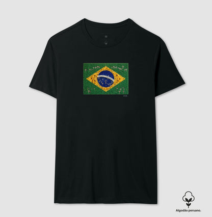 Oração e progresso - Bandeira de terço - Premium