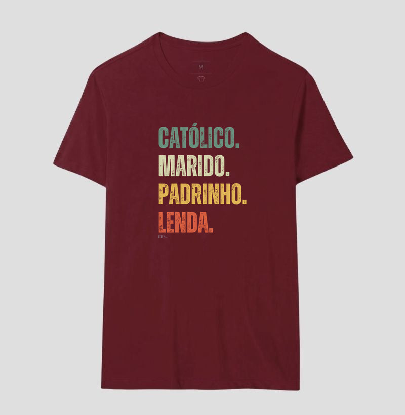 Católico. Marido. Padrinho. Lenda.