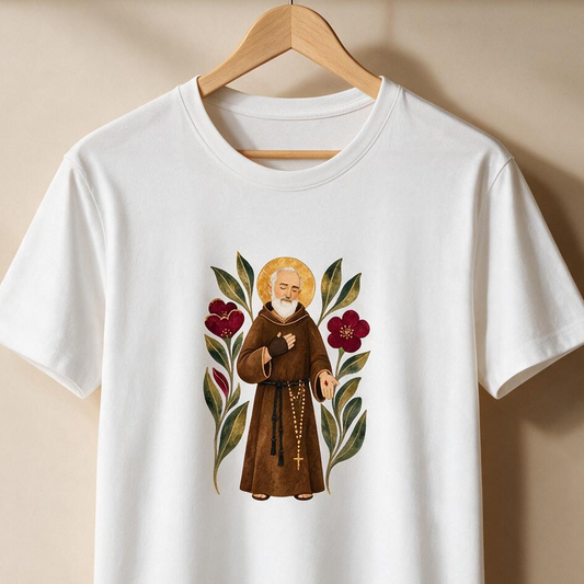 São Padre Pio, aquarela