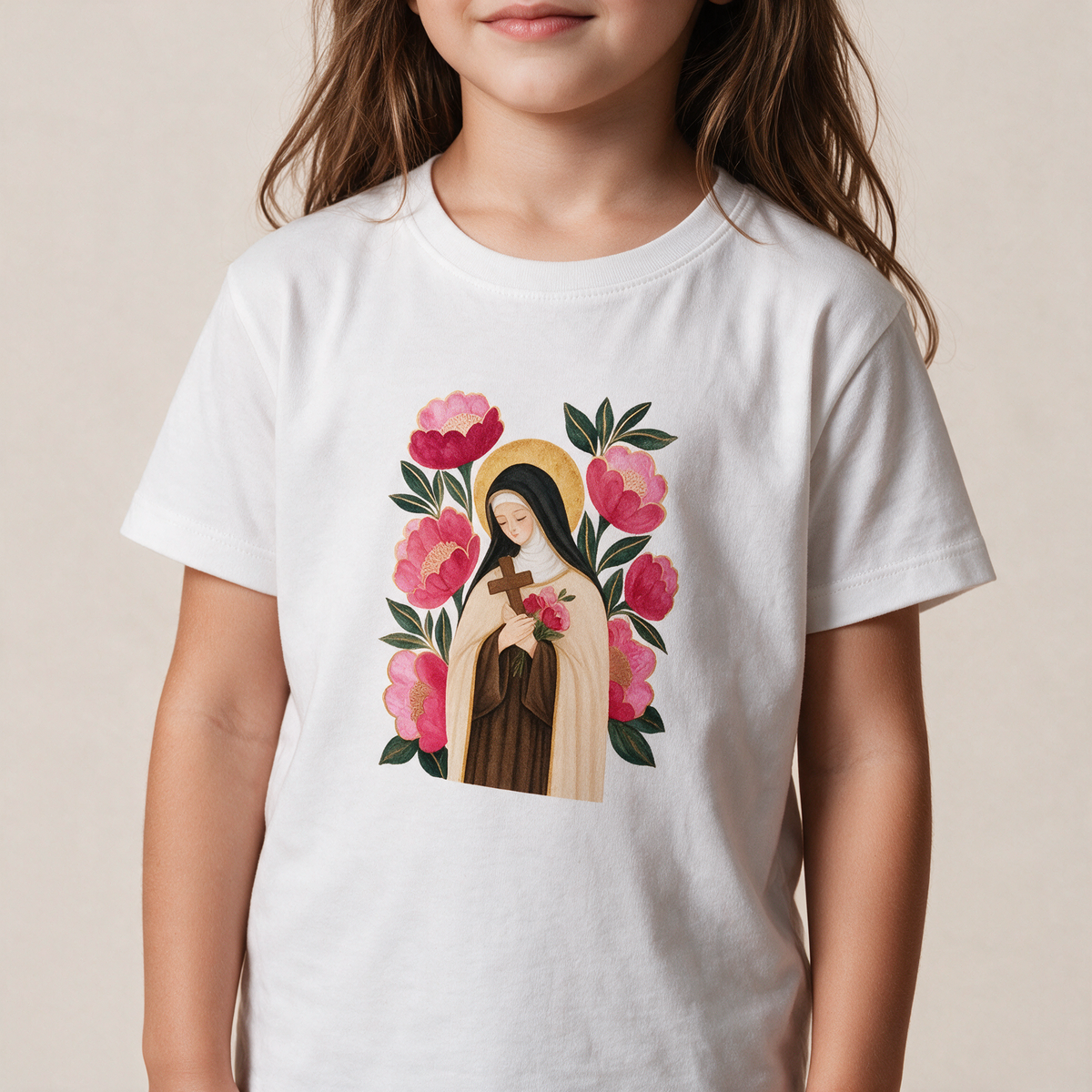 Infantil - Santa Teresinha do Menino Jesus, aquarela