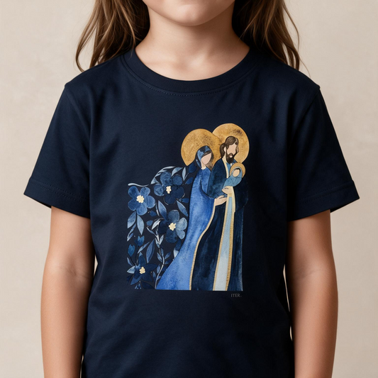 Infantil - Sagrada Família - Aquarela blue