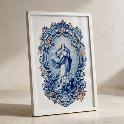 Imaculada Conceição - Quadro filete com vidro acrílico